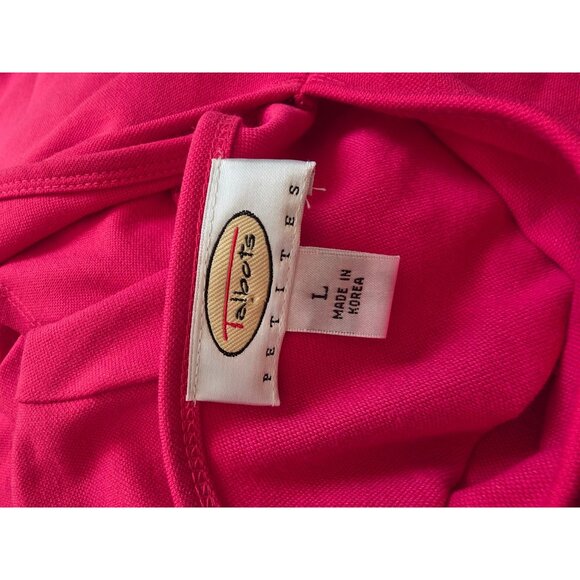 Talbots Petites L Pink V-Neck Dress - Picture 4 of 7